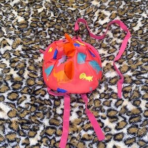 Amazon Pink & Blue Dinosaur Backpack With Leash Attachment